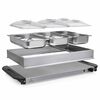 Tristar Calientaplatos para buf&eacute; acero inoxidable plateado 300 W 6,8 L