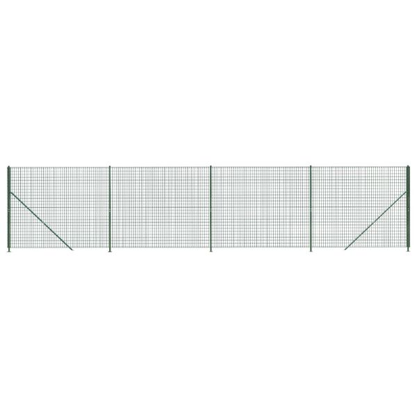 vidaXL Cerca de alambre con brida verde 1,6x10 m