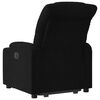 vidaXL Sillón reclinable elevable tela negro