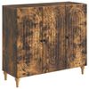 vidaXL Aparador Roble Ahumado 89 x 34,5 x 80 cm Madera de Ingenier&iacute;a