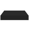 vidaXL Estante flotante pared 2 uds MDF negro 23x23,5x3,8 cm