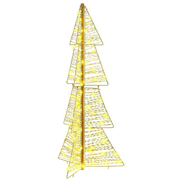vidaXL Árbol de Navidad con 100 LED Cálido 120 cm PET