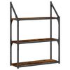 vidaXL Estanter&iacute;a pared madera ingenier&iacute;a roble ahumado 60x21x78,5 cm