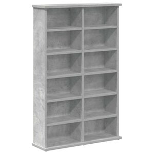 vidaXL Cabinet para CDs Gris Hormig&oacute;n 60 x 17 x 92 cm