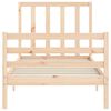 vidaXL Estructura de cama individual con cabecero madera maciza
