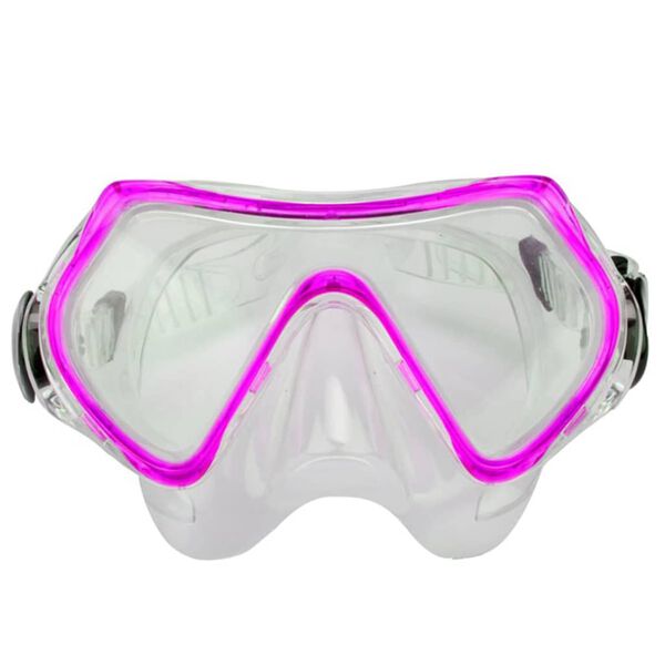 Waimea Set buceo junior gafas/snorkel/aletas 34-38 rosa/negro 88DS