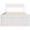 vidaXL Estructura cama sin colch&oacute;n madera maciza pino blanca 100x200cm