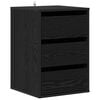 vidaXL Cajonera 3-Caj&oacute;n Roble Negro 41 x 40 x 58 cm