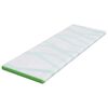vidaXL Almohadillas para colchón Blanco y verde 70 x 200 cm