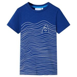 Camiseta infantil azul oscuro 128