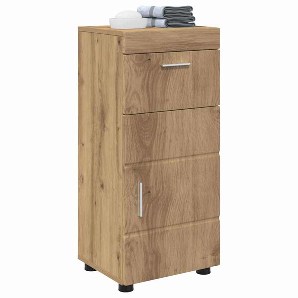 vidaXL Juego de Muebles de Ba&ntilde;o con caj&oacute;n TULUM Roble artesanal