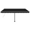 vidaXL Toldo de pie automático gris antracita 400x300 cm