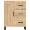 vidaXL Aparador alto madera contrachapada color roble 69,5x34x180 cm