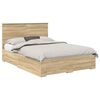 vidaXL Estructura de cama con caj&oacute;n Roble Sonoma 135 x 190 cm