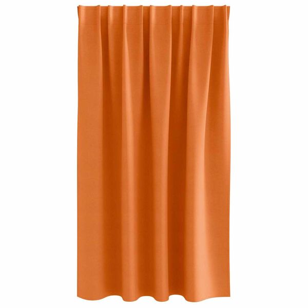 vidaXL Cortinas Opacas con Anillas 2 pcs Naranja Brillante