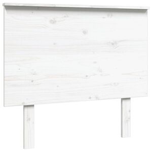 vidaXL Cabecero de cama madera maciza de pino blanco 94x6x82,5 cm