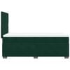 vidaXL Cama box spring con colch&oacute;n terciopelo verde oscuro 80x200 cm