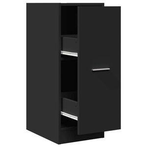 vidaXL Armario botiqu&iacute;n madera de ingenier&iacute;a negro 30x41x77,5 cm