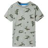 Camiseta infantil caqui claro melange 116