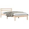 vidaXL Estructura de cama con cabecera Marr&oacute;n 215,5 x 85,5 x 69,5 cm