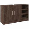 vidaXL Mueble de lavabo madera de ingenier&iacute;a roble marr&oacute;n 90x29x55 cm