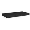 vidaXL Estantes flotantes de pared 4 uds negro MDF 50x23x3,8 cm