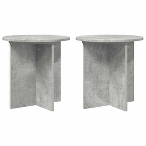vidaXL Soporte de plantas 2 uds. Gris Hormig&oacute;n 40 x 40 x 40 cm