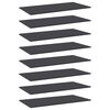 vidaXL Estantes para estanter&iacute;a 8 uds contrachapada gris 80x30x1,5 cm