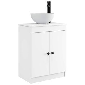 vidaXL Vanidad de ba&ntilde;o con lavabo Blanco 54 x 35 x 83 cm