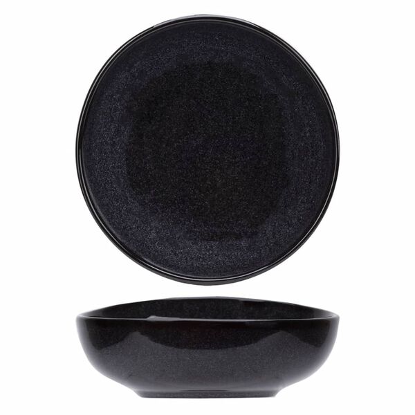 Cosy & Trendy for Professionals Cuenco Black Granite 4 uds negro &Oslash;21cm