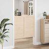 vidaXL Puertas batientes dise&ntilde;o de lamas 2 par 100x100cm madera pino