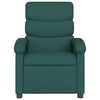 vidaXL Sill&oacute;n de masaje reclinable de tela verde oscuro