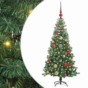 vidaXL &Aacute;rbol de Navidad con 150 LED con soporte Verde 120 cm PVC