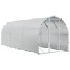 vidaXL Gallinero Plateado 600 x 200 x 200 cm Acero Galvanizado
