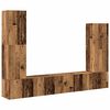 vidaXL Conjunto de mueble de TV 4 piezas montado la pared madera vieja