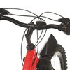 vidaXL Bicicleta de monta&ntilde;a 21 velocidades 26 inch rueda 36 cm rojo