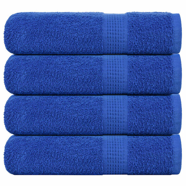 vidaXL Toallas de baño FROGN 4 uds azul 100x150 cm 360 g/m²