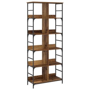 vidaXL Estante de libros 4 niveles 78,5 x 33 x 188,5 cm metal PB