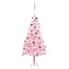 vidaXL &Aacute;rbol de Navidad preiluminado con luces y bolas rosa 150 cm