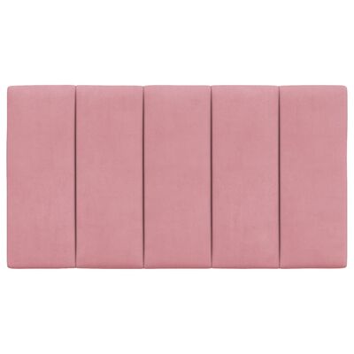vidaXL Cabecero de cama acolchado terciopelo rosa 80 cm