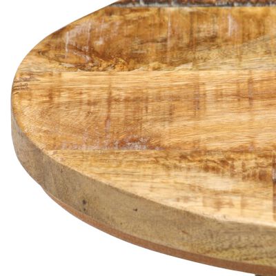 vidaXL Taburetes de cocina 4 unidades madera de mango rugosa