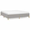 vidaXL Estructura de cama con somier tela gris claro 180x200 cm