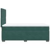 vidaXL Cama box spring con colch&oacute;n terciopelo verde oscuro 90x200 cm