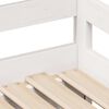 vidaXL Sof&aacute; cama nido con cajones sin colch&oacute;n blanco 90x200 cm