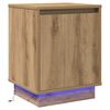 vidaXL Armario de Noche Roble artisan 39 x 34,5 x 50 cm