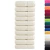 vidaXL Toallas de mano premium SOLUND 10 unidades color crema 30x30 cm 600 g/m&sup2;