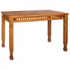 vidaXL Mesa de comedor de jard&iacute;n madera maciza de teca 120x65x80 cm