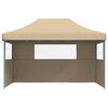 vidaXL Carpa de Fiesta Beige 292 x 440 x 315 cm Tela Oxford