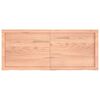 vidaXL Encimera ba&ntilde;o madera maciza tratada marr&oacute;n claro 120x50x(2-6)cm