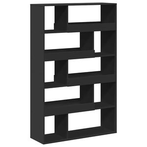 vidaXL Separador de ambientes madera ingenier&iacute;a negro 100x33x156,5 cm